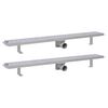 vidaXL Rigolă liniară de duș 2 buc. 930x140 mm oțel inoxidabil bule