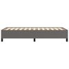 vidaXL Cadru de pat, gri, 90x200 cm, piele ecologică