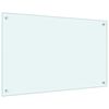 vidaXL Panou antistropi de bucătărie, culoare lapte, 80x50 cm, sticlă securizată