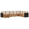 vidaXL Set de canapele de exterior 8 pcs natural Lemn Solid de Acacia