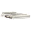 vidaXL Cadru de pat la sol Alb 160 x 220 cm Lemn de pin masiv