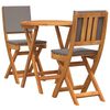 vidaXL Set bistro 3 buc. Ulei Natural Lemn Solid de Acacia