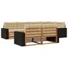 vidaXL Set de canapele de exterior 7 buc. Natural și Bej