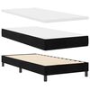 vidaXL Pat cu arcuri cu saltea cu headboard Negru 80 x 200 cm Catifea