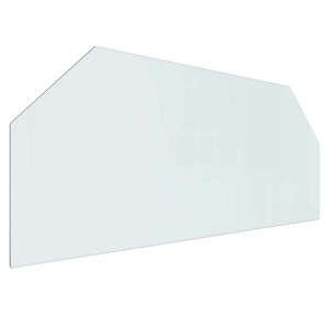 vidaXL Placă de sticlă pentru semineu Transparent 120 x 50 cm Sticlă