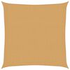 vidaXL P&acirc;nză parasolar, nisipiu, 3,6x3,6 m, HDPE, 160 g/m&sup2;, pătrat