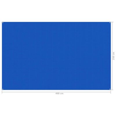 vidaXL Covor pentru cort, albastru, 250x400 cm