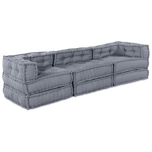 vidaXL Unitate de canapea modulară Țesătură Gri 210 x 70 x 56 cm
