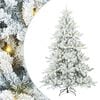 vidaXL Brad de Crăciun artificial cu ramuri articulare Alb 180 cm