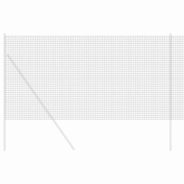 vidaXL Gard din sârmă sudată Gri 1 x 50 m Oțel