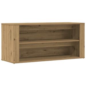 vidaXL Banchetă pantofar stejar artizanal 100x35x45 cm, lemn prelucrat