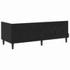 vidaXL Cadru de pat colțar cu saltea cu headboard 2 pcs Negru Catifea