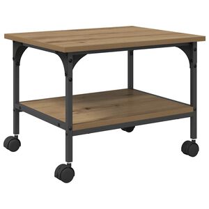 vidaXL Suport pentru imprimantă Stejar Artizanal 50 x 40 x 38 cm