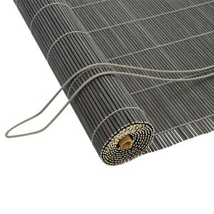vidaXL Rulou textil Gri 90 x 160 cm Bambus
