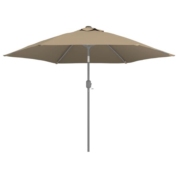 vidaXL P&acirc;nză de schimb umbrelă de soare de exterior gri taupe 300 cm