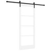 vidaXL Ușă glisantă ORKDAL Alb și negru 83 x 202 cm