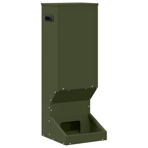 vidaXL Feeder pentru cerbi Verde măsliniu 28 x 30 x 80 cm