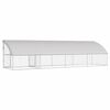 vidaXL Cușcă pentru c&acirc;ini 4 pcs Argintiu 8 x 2 x 2 m Oțel galvanizat