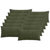vidaXL Husă pentru pernă 12 pcs ALMELO Verde 40 x 80 cm cord