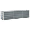 vidaXL Strat &icirc;nălțat de grădină gri 240 x 40 x 45 cm oțel galvanizat