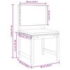 vidaXL Set Bistro de Grădină 3 pcs Maro lemn masiv de acacia