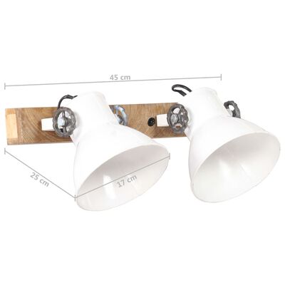 vidaXL Lampă de perete industrială, alb, 45 x 25 cm, E27