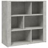 vidaXL Servantă, gri beton, 80x30x80 cm, lemn prelucrat