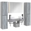 vidaXL Set de mobilier pentru baie 6 buc. Sonoma gri