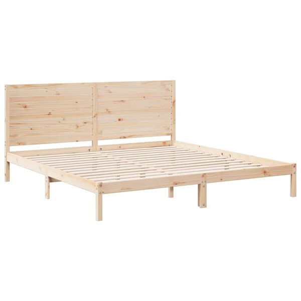 vidaXL Cadru pat foarte lung fără saltea, 200x210 cm, lemn masiv
