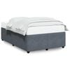 vidaXL Cadru de pat fără saltea Gri &icirc;nchis 120x190 cm catifea