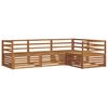 vidaXL Set de canapele de exterior 4 pcs natural
