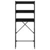 vidaXL Raft pentru mașină de spălat cu raft Negru 0ak 67 x 25 x 163 cm