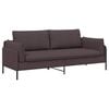 vidaXL Sofa cu 3 locuri Maro &icirc;nchis 222 x 81 x 89 cm Țesătură