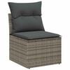 vidaXL Set de canapele pentru grădină 8 pcs Gri Rattan poli