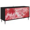 vidaXL Cabinet TV AACHEN 102 x 33 x 51 cm Stejar Negru Lemn prelucrat