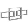 vidaXL Raft de perete Sonoma gri 130 x 10 x 50 cm Lemn prelucrat