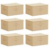 vidaXL Cutie de depozitare 6 buc. Material textil nețesut 33,6 L Crem