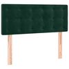 vidaXL Pat box spring cu saltea, verde &icirc;nchis, 100x200 cm, catifea