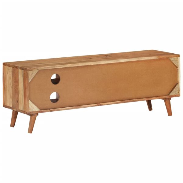 vidaXL Comodă TV, 112x30x40 cm, lemn masiv de acacia