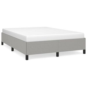 vidaXL Cadru de pat fără saltea, gri deschis, 140x200 cm, textil