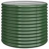 vidaXL Jardinieră grădină verde 80x80x68 cm oțel galvanizat