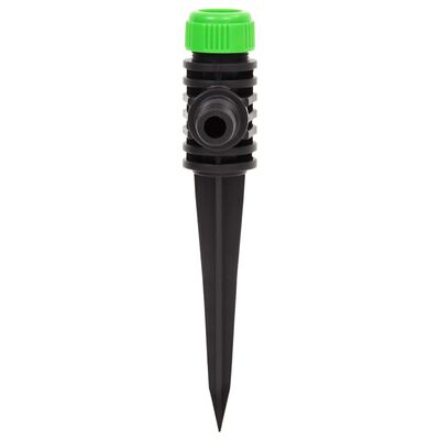 vidaXL Aspersoare rotative 6 buc. verde și negru 3x6x19,5 cm ABS și PP