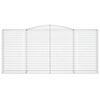 vidaXL Coșuri gabion arcuite 20 buc, 400x50x180/200cm, fier galvanizat