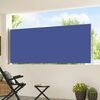 vidaXL Copertină laterală retractabilă terasă, albastru, 120x500 cm