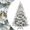 vidaXL Brad de Crăciun artificial cu 300 LED Alb 240 cm PE și PVC