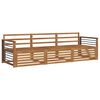 vidaXL Set de canapele de exterior 3 buc. natural Lemn Solid de Acacia