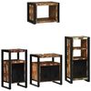 vidaXL Set de mobilier pentru baie 4 pcs Maro Lemn de mango solid