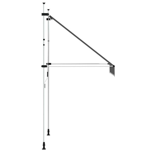 vidaXL Copertină retractabilă manual, antracit, 150 cm