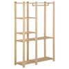 vidaXL Cuier de haine, 110x38x170 cm, lemn masiv de pin