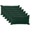 vidaXL Husă pentru pernă 6 pcs HOUTEN Verde &icirc;nchis 40 x 80 cm Catifea